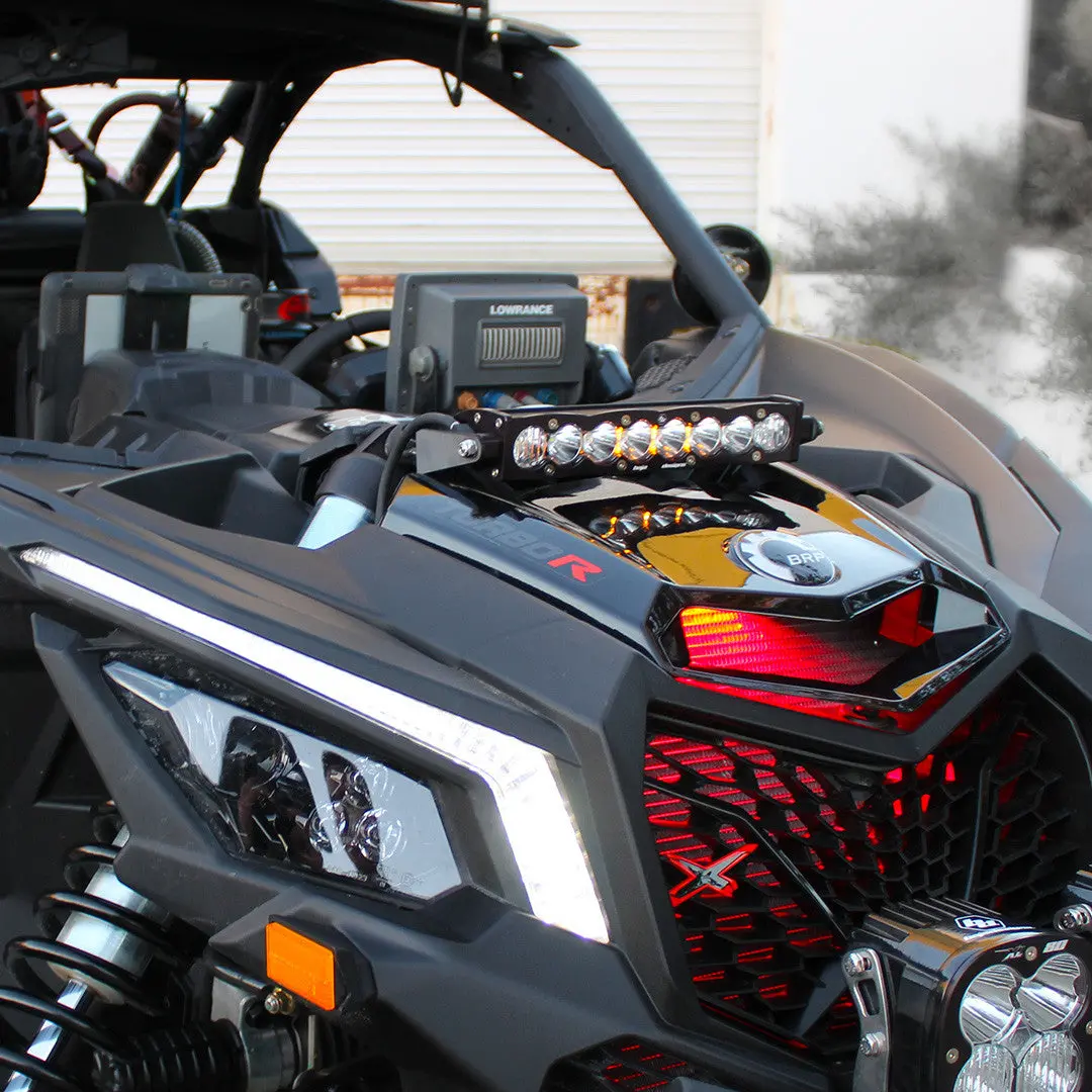 17-24 Can-Am S8 10 Inch Shock Mount Light Bar Kit - Can-Am 2017-24 Maverick X3 2