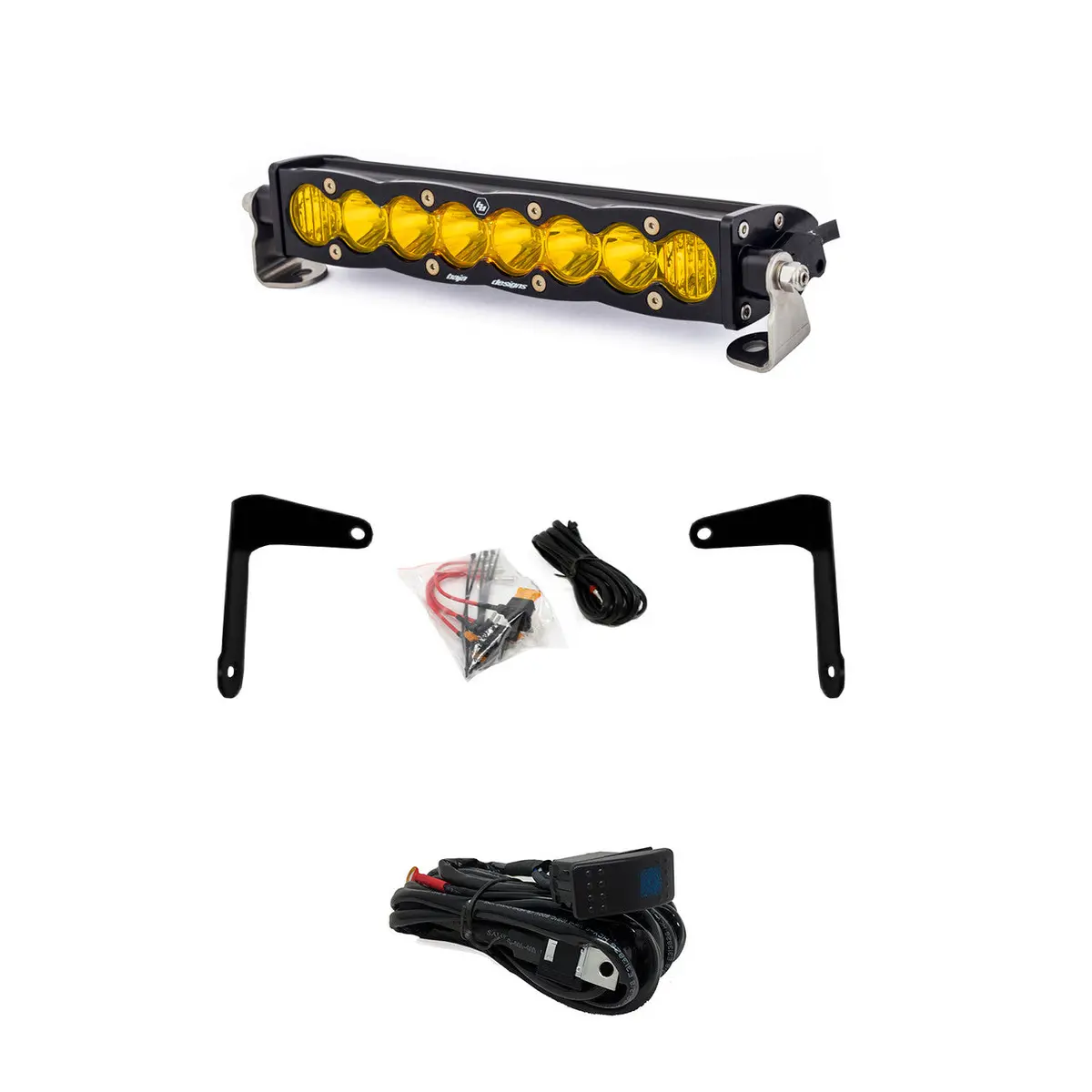 17-24 Can-Am S8 10 Inch Shock Mount Light Bar Kit - Can-Am 2017-24 Maverick X3 2