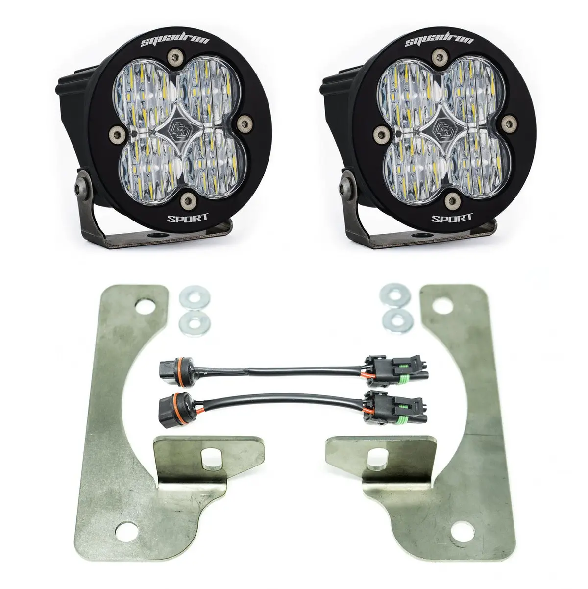 Jeep Jl/Jt Squadron-R Fog Pocket Light Kit - Jeep 2020-24 Gladiator; 2018-24 Wrangler Jl; Note: W/ Oe Rubicon Bumper 1