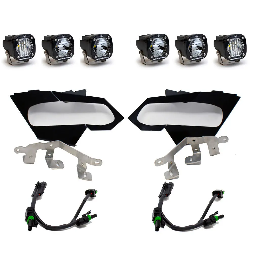 17-24 Can-Am Maverick X3 S1 Triple Led/Laser Headlight Kit 1