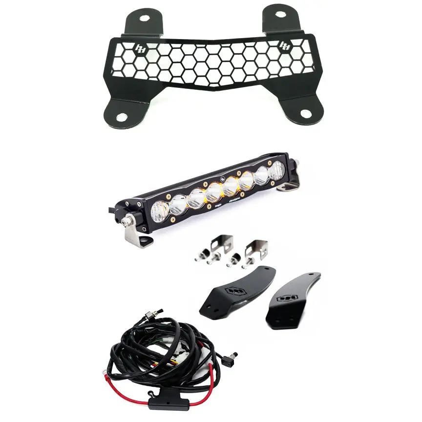 18-21 Textron/Arctic Cat S8 10 Inch Grille Mount Light Bar Kit Wfacia - Arctic Cat 2020-21 Wildcat Xx; Textron 2018-19 Wildcat Xx 2