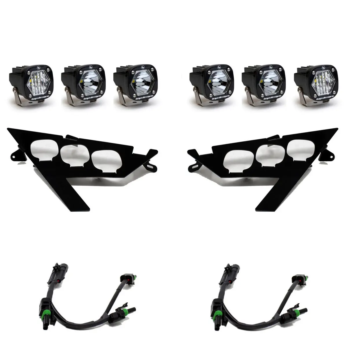 20-24 Polaris S1 Triple Led/Laser Headlight Kit 1
