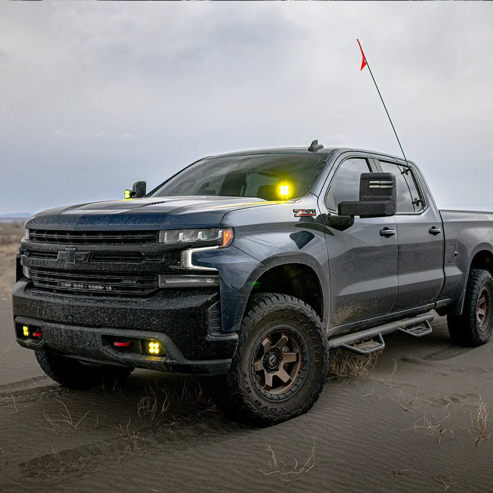 19-22 Chevy Silverado Squadron Sport/Sae Fog Pocket Light Kit - Baja Designs 4