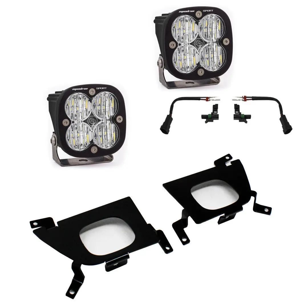 19-22 Chevy Silverado Squadron Sport/Sae Fog Pocket Light Kit - Baja Designs 1