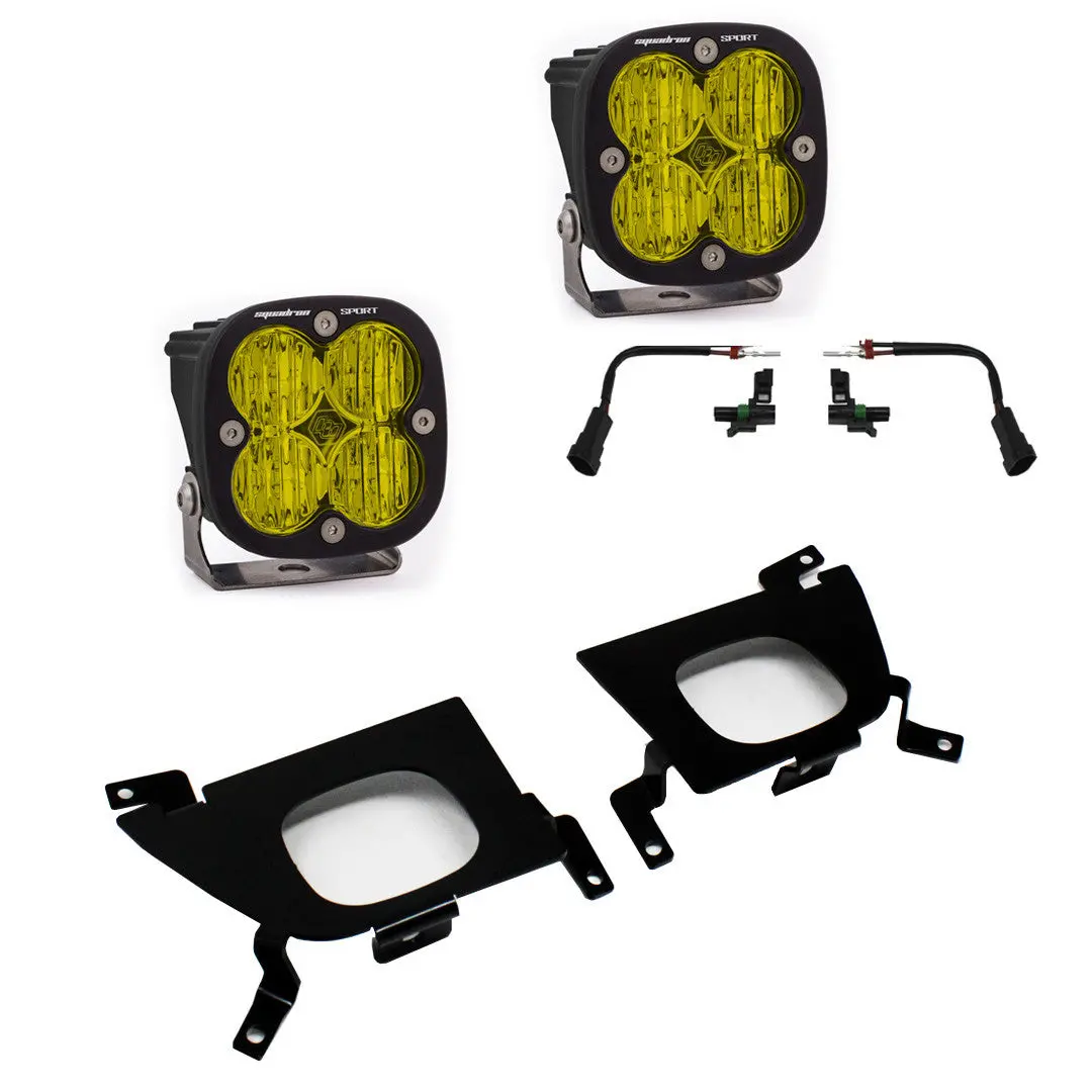 19-22 Chevy Silverado Squadron Sport/Sae Fog Pocket Light Kit - Baja Designs 2