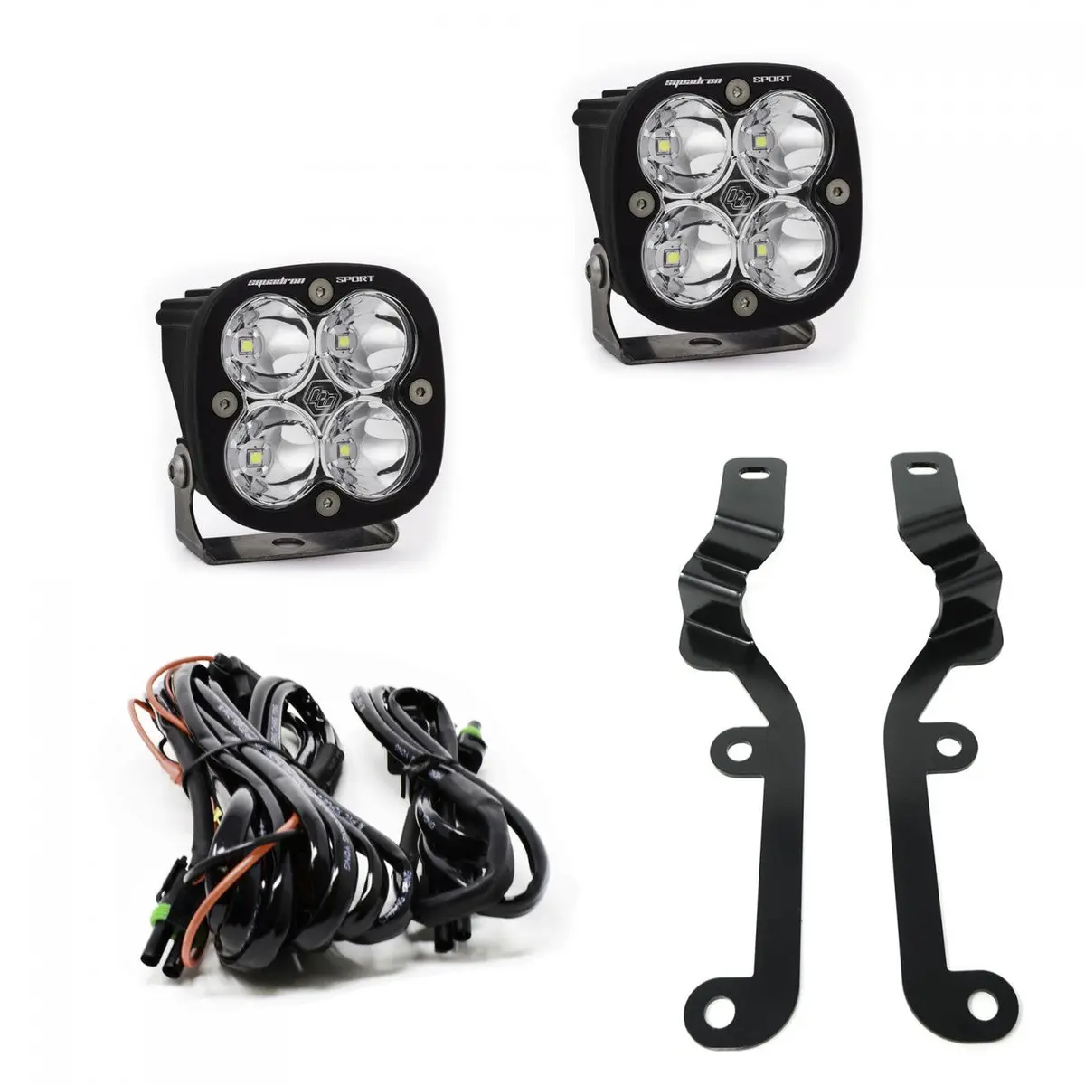 2019-24 Chevy Silverado 1500 Squadron Sport/Pro A-Pillar Light Kit - Baja Designs 1