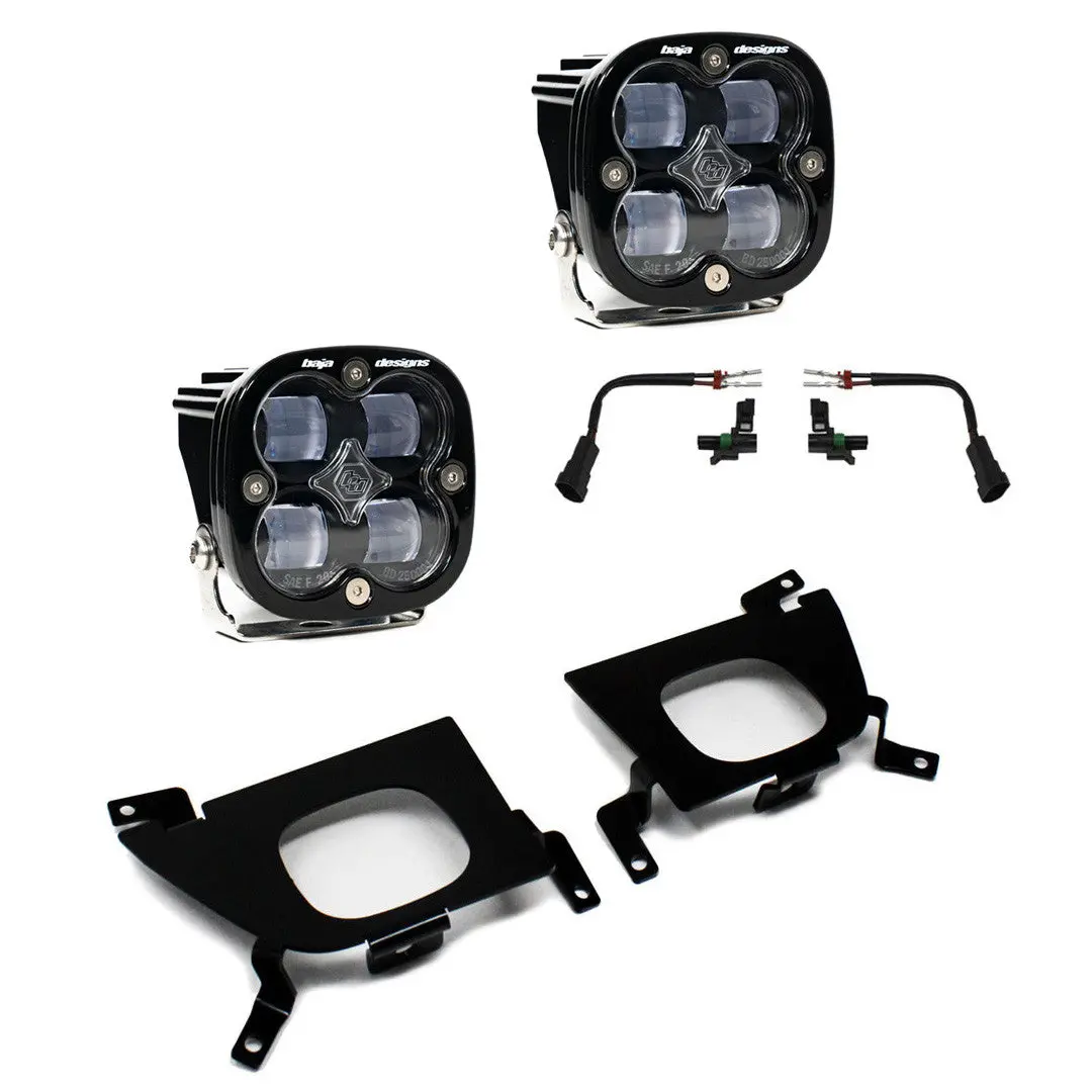 19-22 Chevy Silverado Squadron Sport/Sae Fog Pocket Light Kit - Baja Designs 3