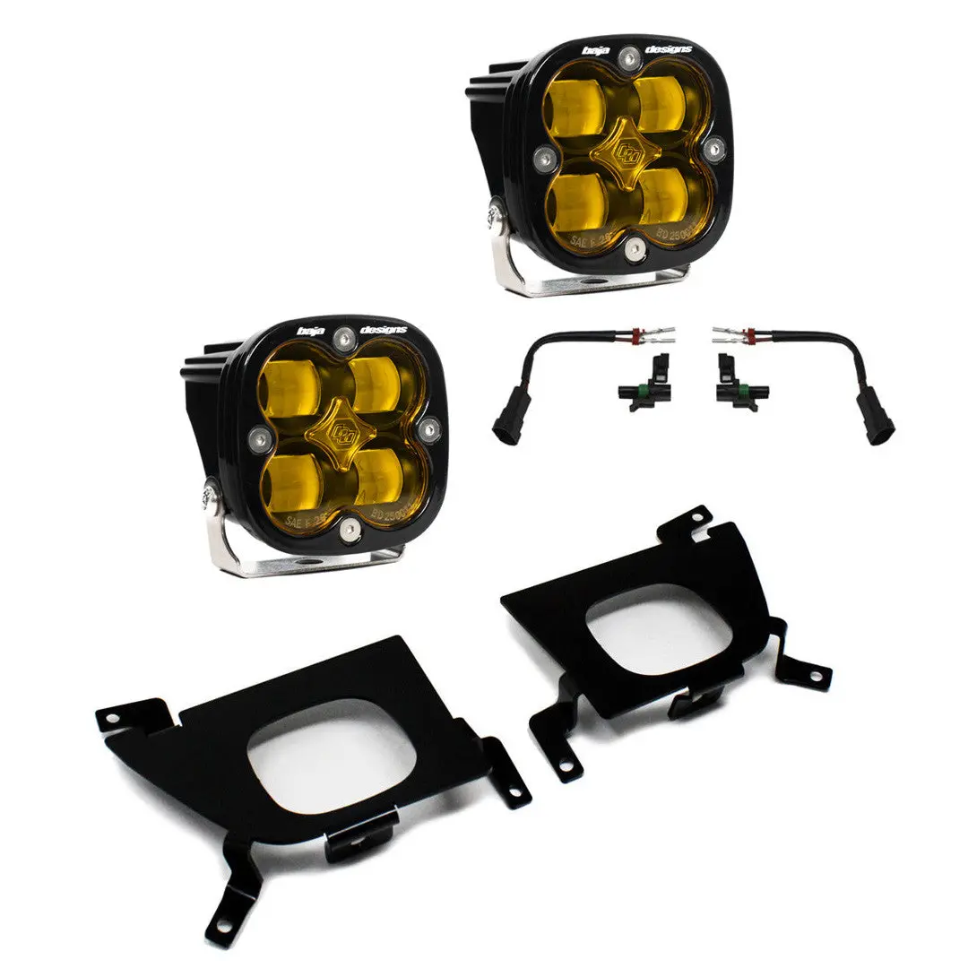 19-22 Chevy Silverado Squadron Sport/Sae Fog Pocket Light Kit - Baja Designs 4
