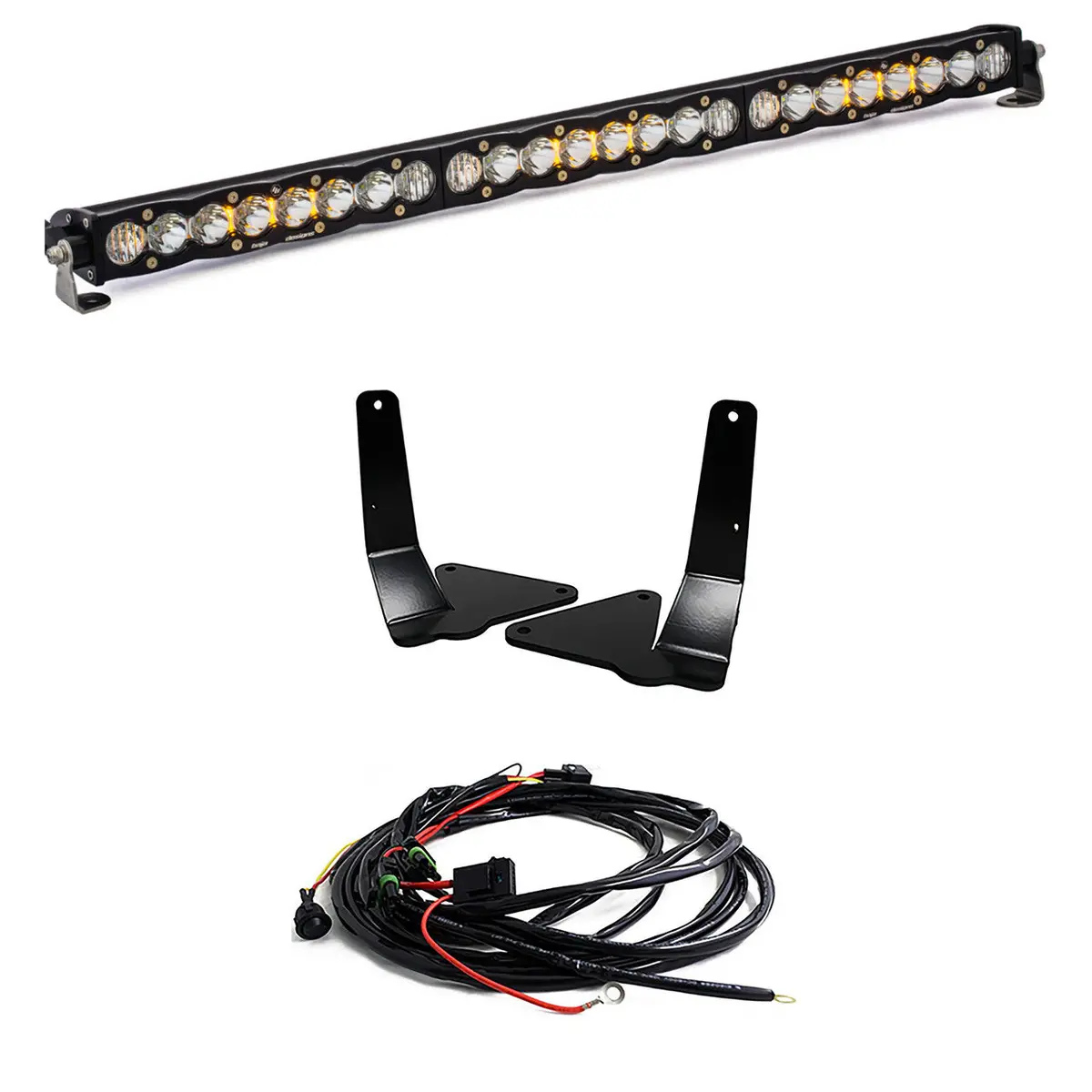 15-18 Chevy Gmc Colorado/Canyon S8/Onx6+ 30 Inch Grille Lower Light Bar Kit - Baja Designs 1