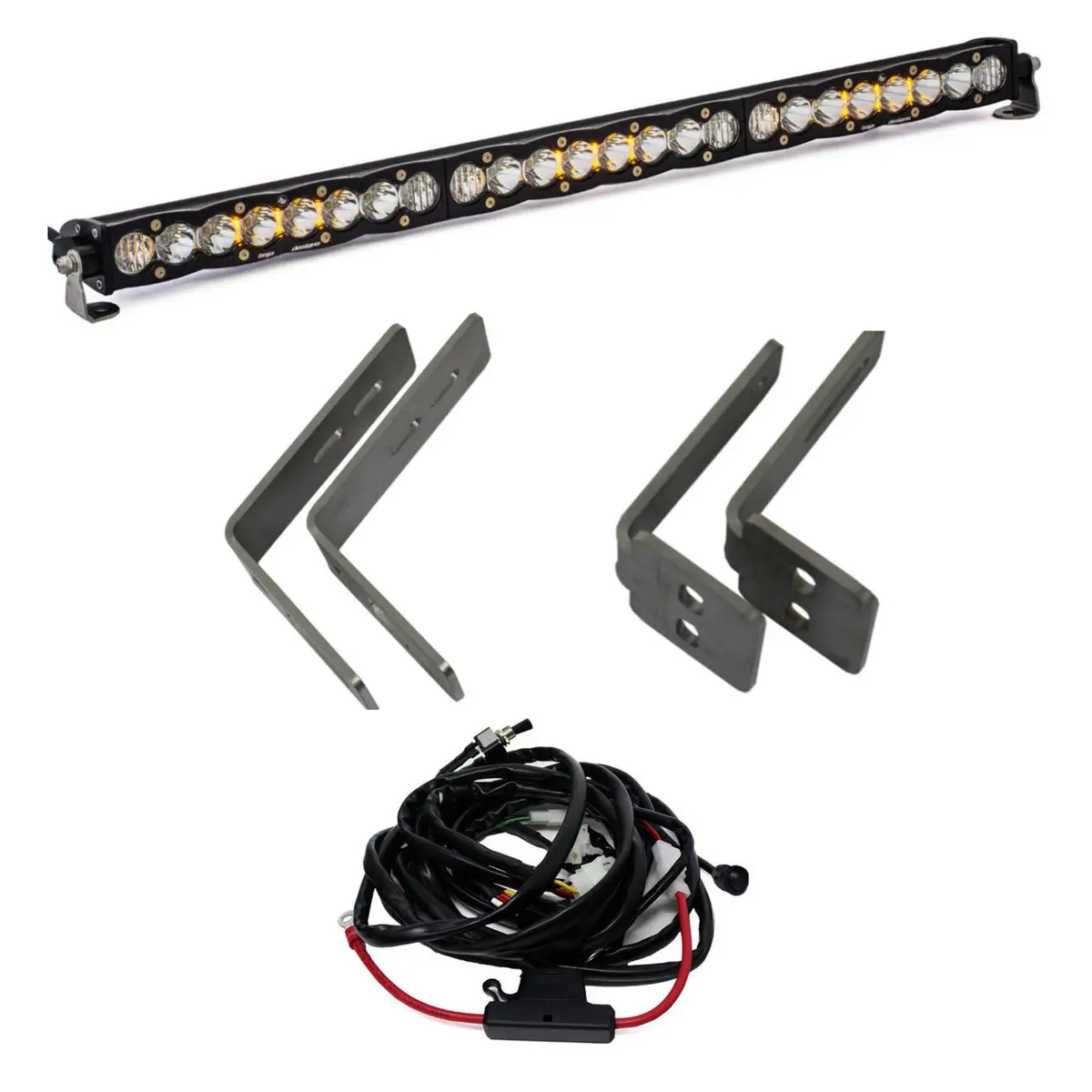2011-16 F-250/350 Super Duty S8 30 Inch Grille Upper Mount Kit - Baja Designs 1