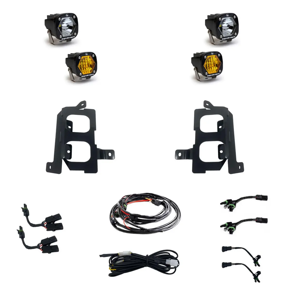 20-22 Gmc S1 Dual Fog Pocket Light Kit - Gmc 2020-22 Sierra 2500Hd/3500Hd 2