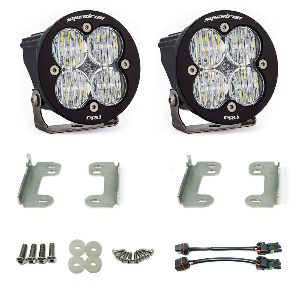 Jeep Jk Squadron-R Fog Pocket Light Kit Oe Bumper Baja Designs 1