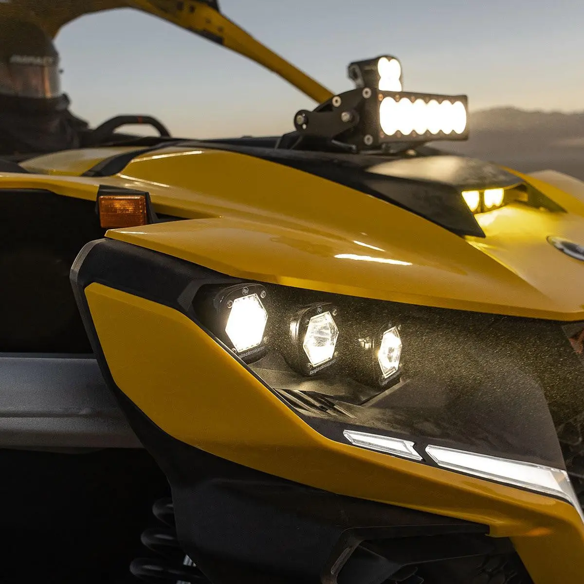2024 Can-Am Maverick R Triple S1 Headlight Kit - Baja Designs 2