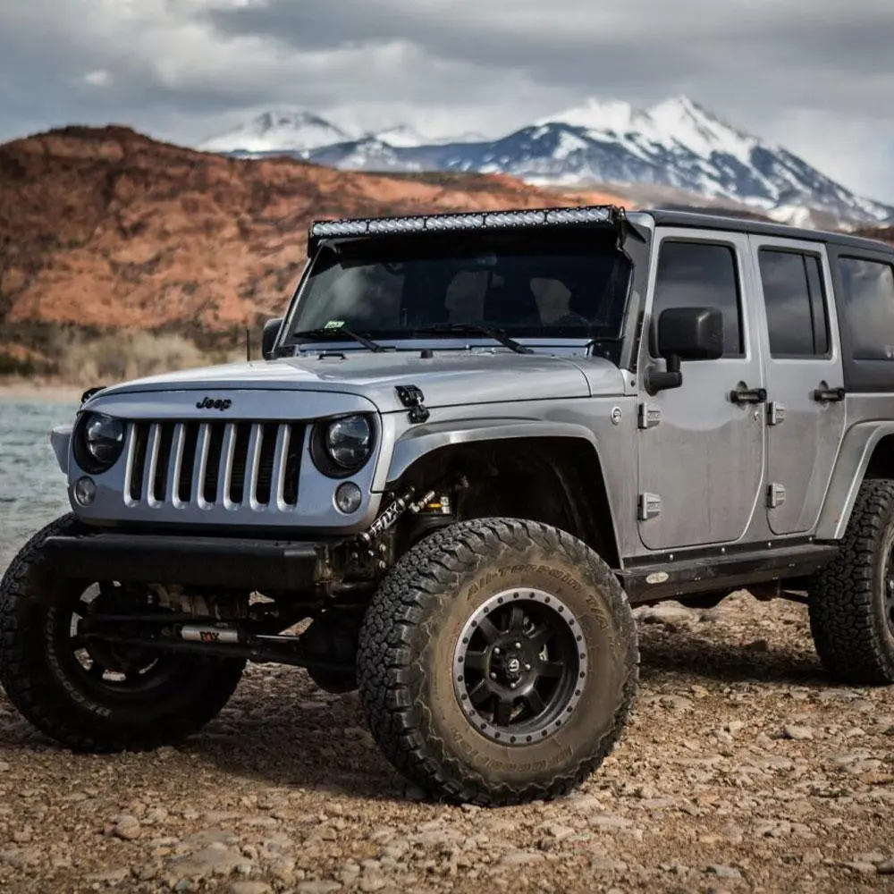 07-17 Jeep Jk 50 Inch Light Bar Kit 07-17 Wrangler Jk Onx6 Series Baja Designs 1