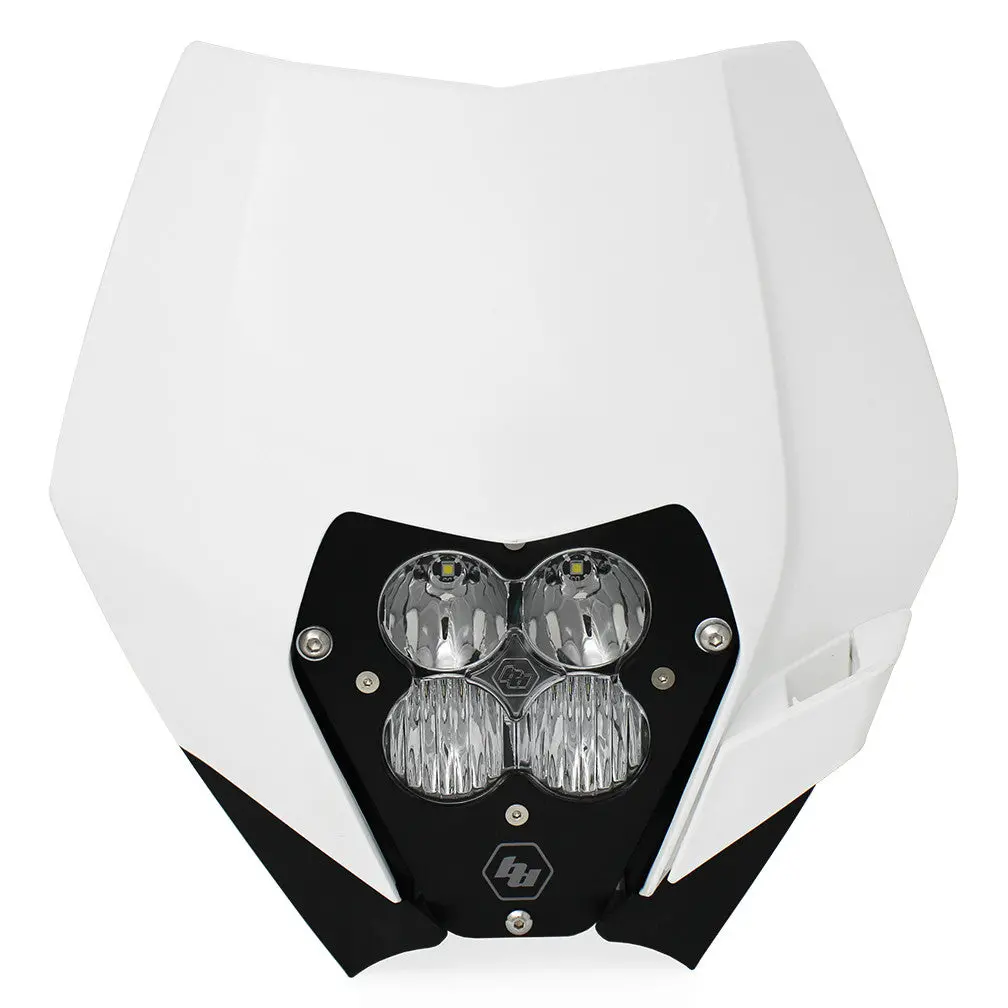 08-13 Ktm Headlight Kit Dc W/Headlight Shell White Xl Pro Series Baja Designs 1