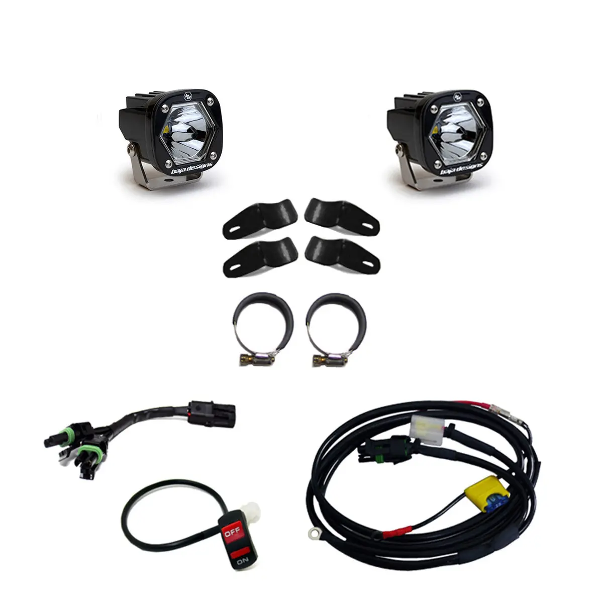 Moto S1 Auxiliary Light Kit - Baja Designs 2