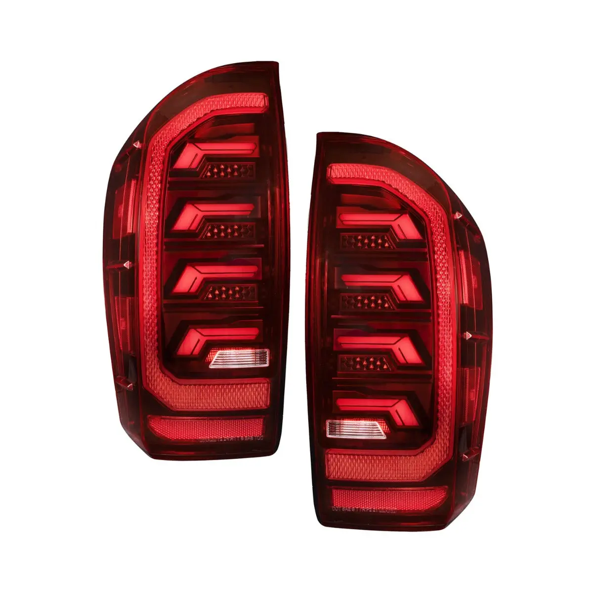 2016-2023 Toyota Tacoma Led Tail Lights, Red Pair Form Lighting - Fl0019 1