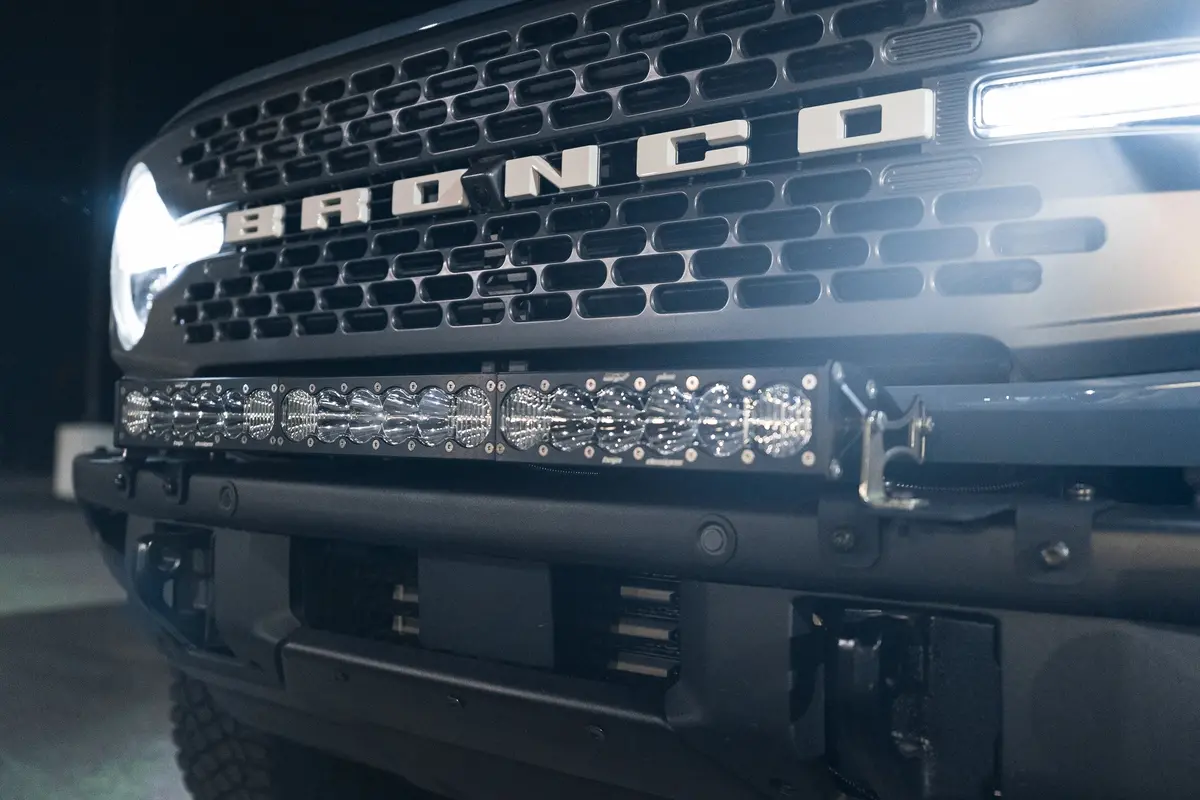 Spv Parts 2021+ Ford Bronco Modular Bumper Light / Light Bar Kit With 30" Light Bar Or 2 Lights 7
