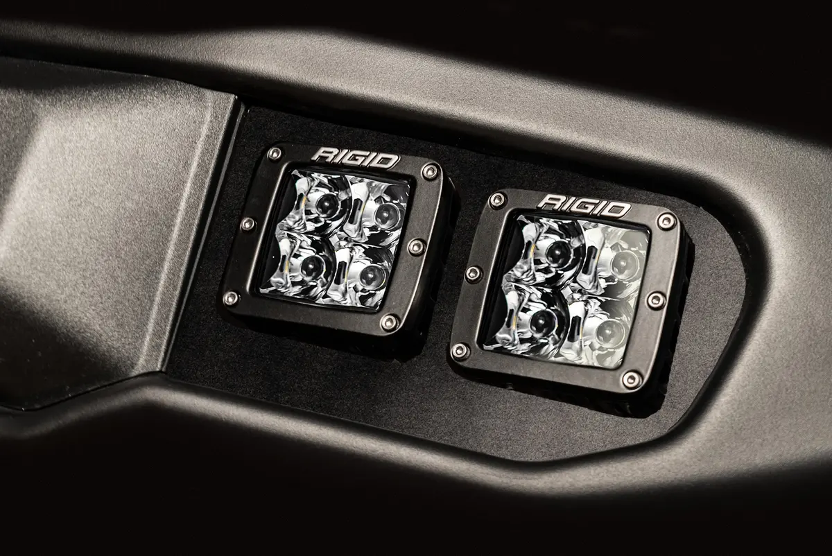 Spv Parts 2022 Up Ford Bronco Rigid Industries D-Series Pro Capable Bumper Fog Light Kit 1