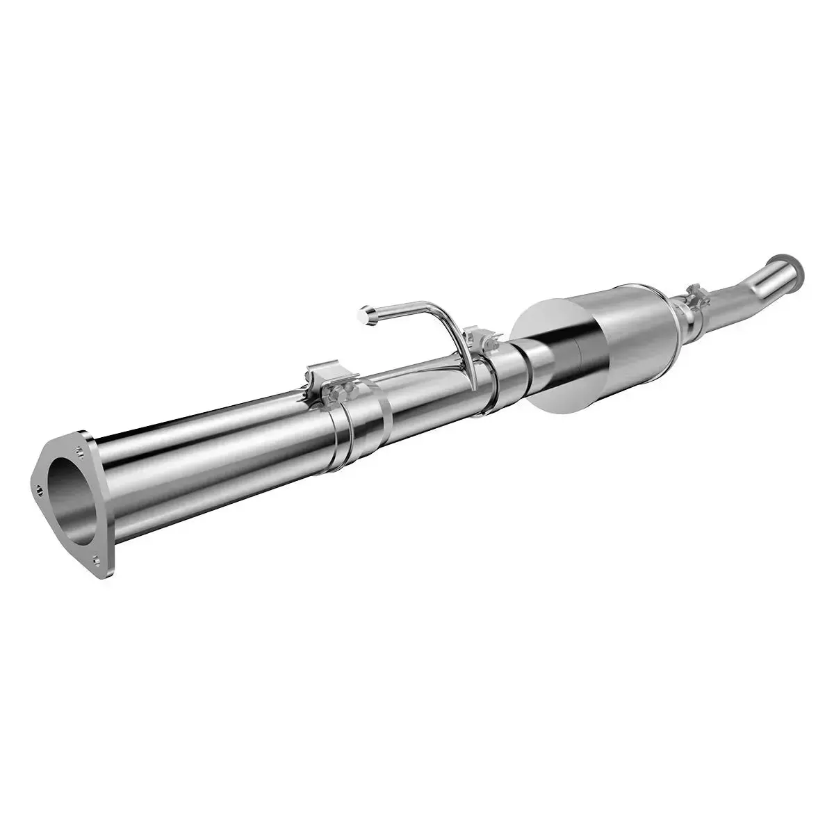 Daysyore 4" Dpf Delete Race Pipe For 2011-2023 Ford 6.7L Powerstroke (With Muffler) 1