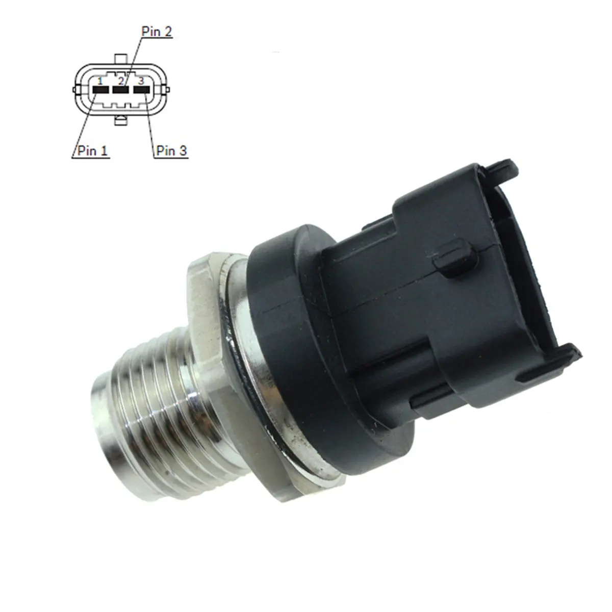 Daysyore Fuel Rail Pressure Sensor 0281006018 We01-13-Gc0 For 2006-2015 Ford Ranger Everest Mazda Bt-50 Bt50 2.5 3.0L 2