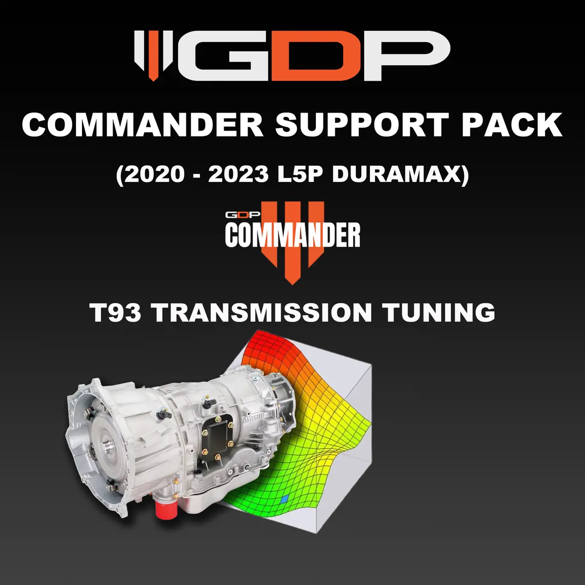 Gdp Commander T93 Transmission Support Pack (2020+ Duramax L5p 6.6L) 1