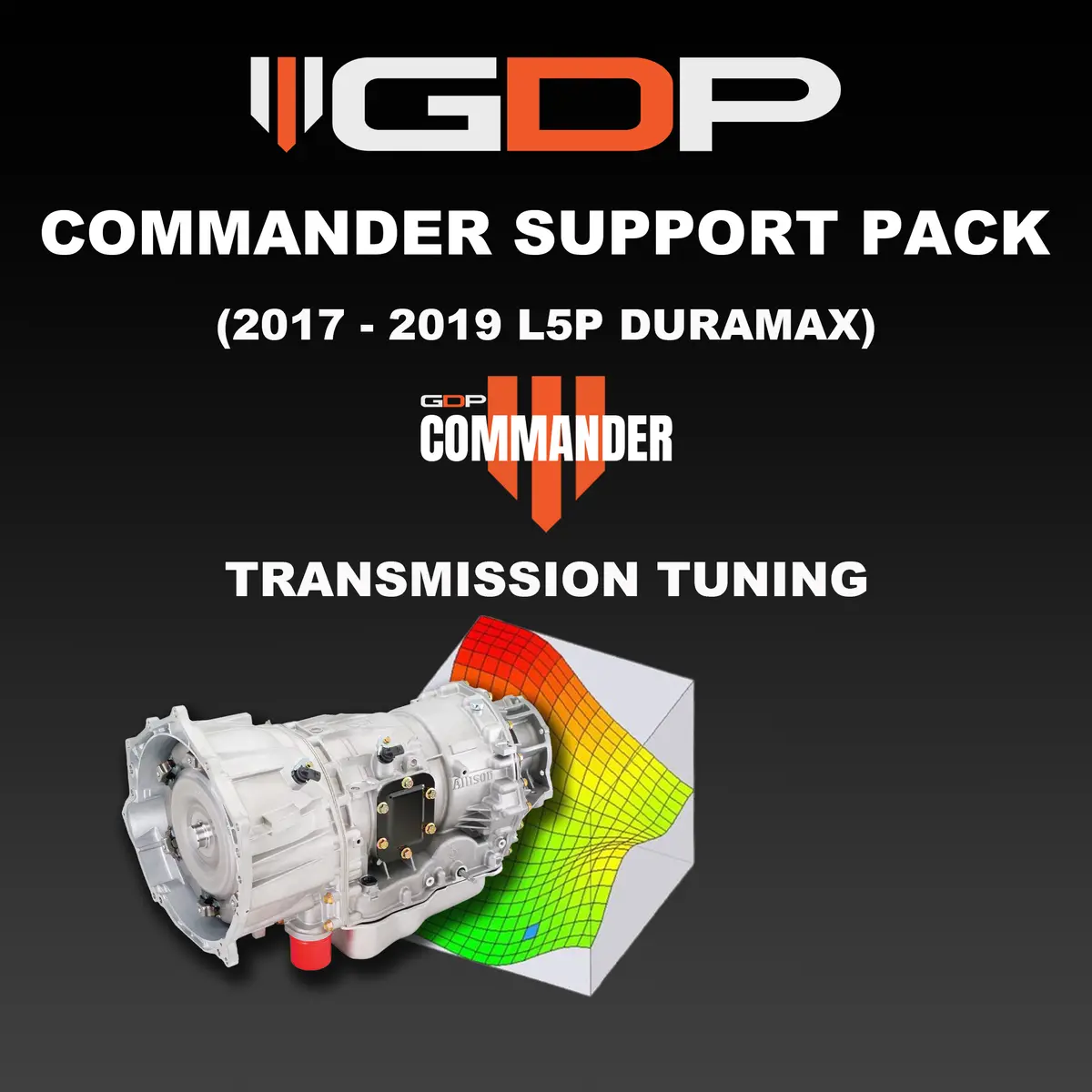 Gdp Commander T87a Transmission Support Pack (2017-2019 Duramax L5p 6.6L) 1