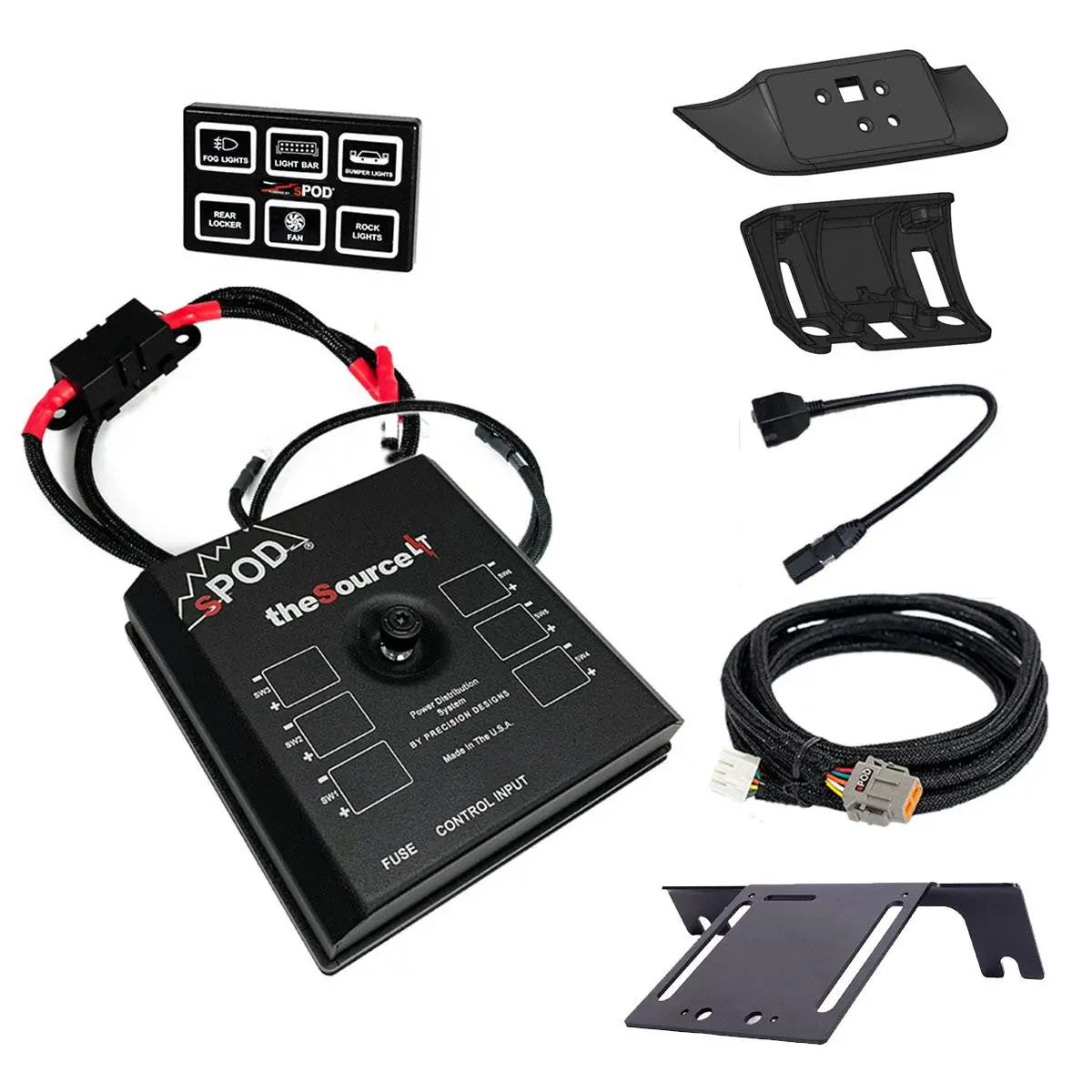 Spod Mini6 Sourcelt Power Management Vehicle Kit - Ford 2023-On F-250350 Super Duty 1