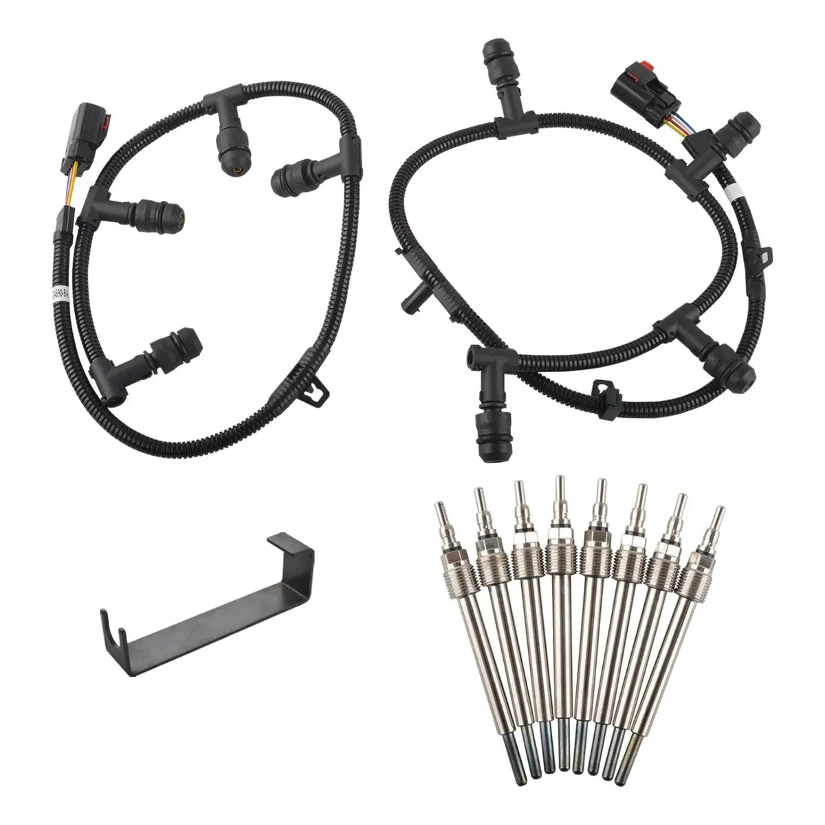 Glow Plug Harness & 8 Glow Plugs For 6.0L Powerstroke Ford F250 Excursion (2004-2010) 1