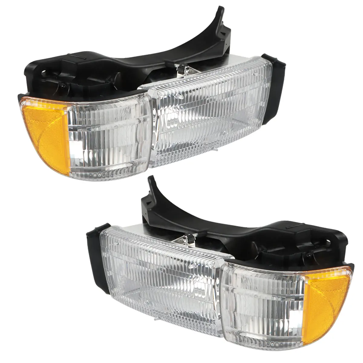 Daysyore 2Pcs Headlight Assembly For 1999 To 2001 Ram 1500 1