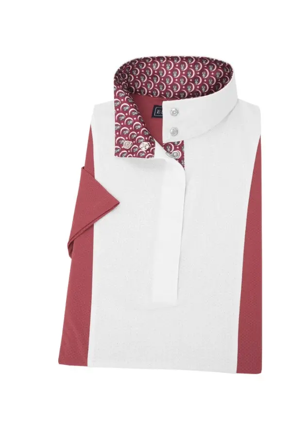 Essex Classics Performance Show Shirt Short Sleeve. Burgundy Clearance - Last One! 1