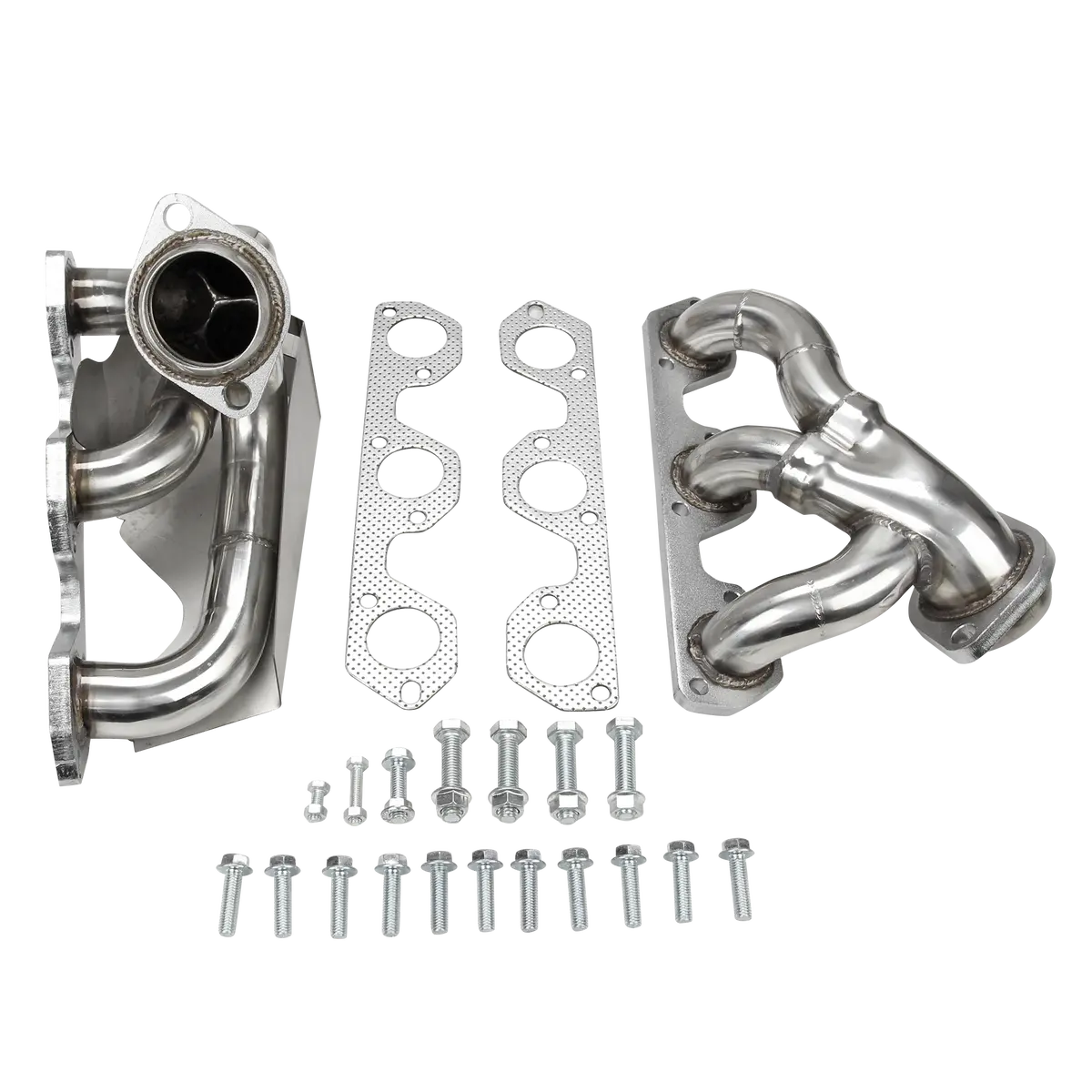 Exhaust Headers Manifolds For 2007-2011 Jeep Wrangler 3.8L V6 With Gasket Set 1