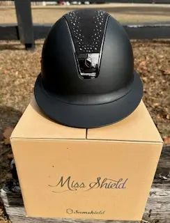 Samshield Miss Shield Shadowmatt Night Pearl 1.0 Riding Helmet - Clearance 1