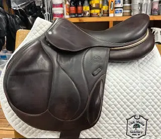 2020 Devoucoux Chiberta Monoflap Jump Saddle - 17.5" 1