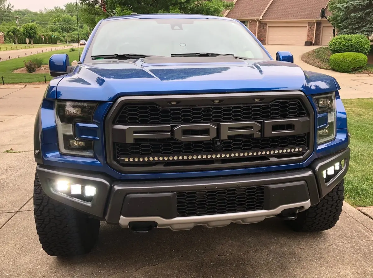 Spv Parts 2017-2020 Ford F-150 Raptor Rigid Industries Pro Midnight Spot Fog Light Kit (202213Blk) 2