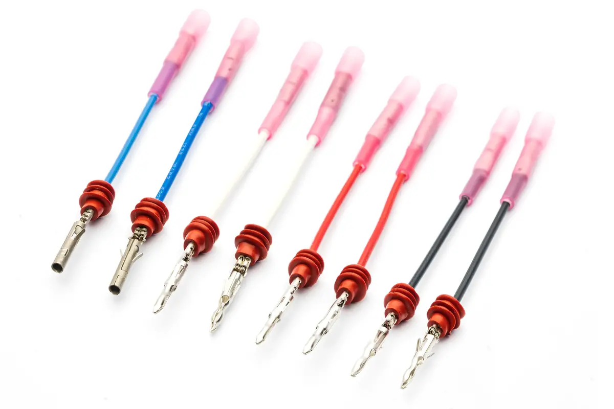 Auxiliary (Aux) Switch Wire & Light Wire Crimp On Weather Pack Pin Pig Tail Packs 1