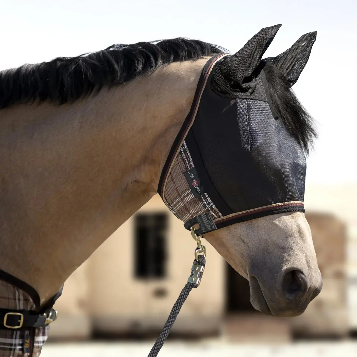 Uviator Catchmask Fly Mask With Ears & 90% Uv Protection 1