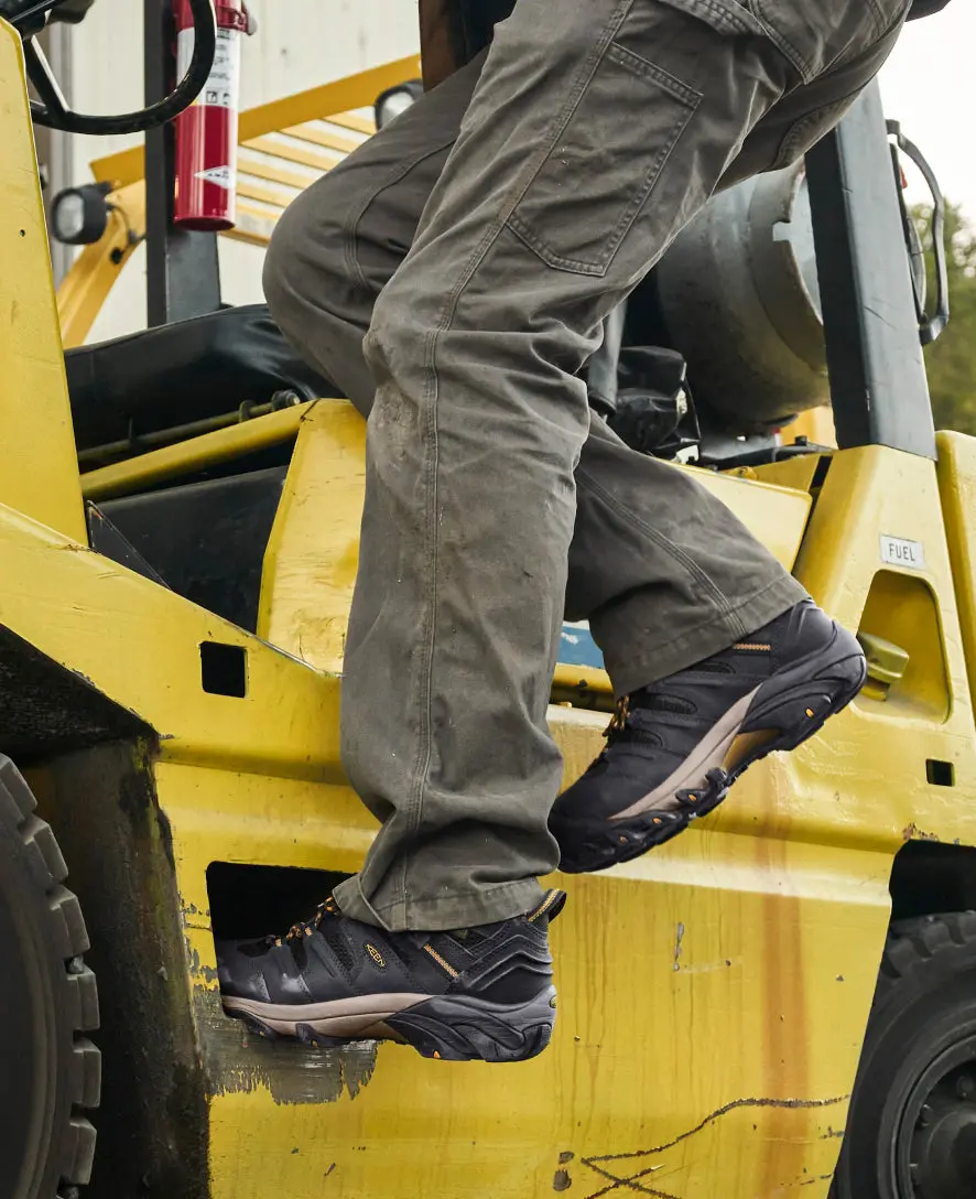 Men's Lansing Mid Waterproof (Steel Toe) | Raven/Tawny Olive 6