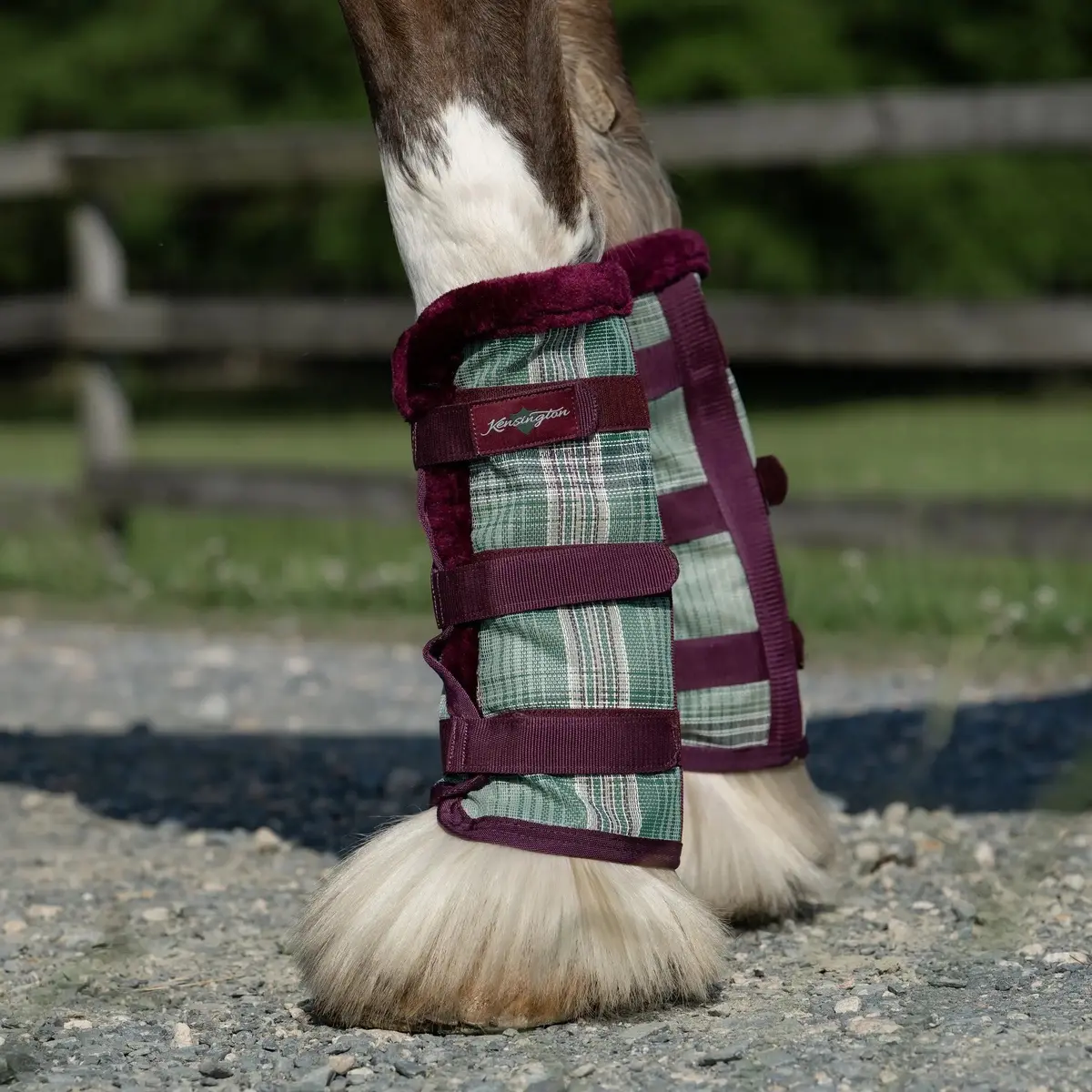 Draft Fly Boots With Fleece Trim - Set Of 2 - 73% Uv + Fly Protection 5