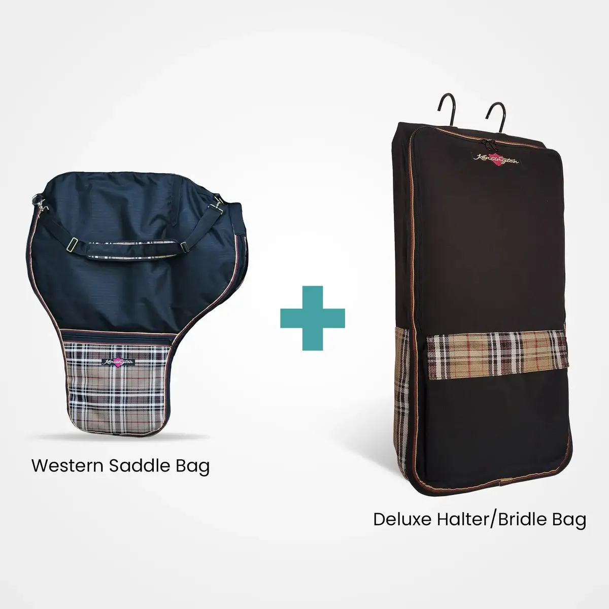 Bundle: Western Saddle Protective Carry Bag & Halter/Bridle Bag 1