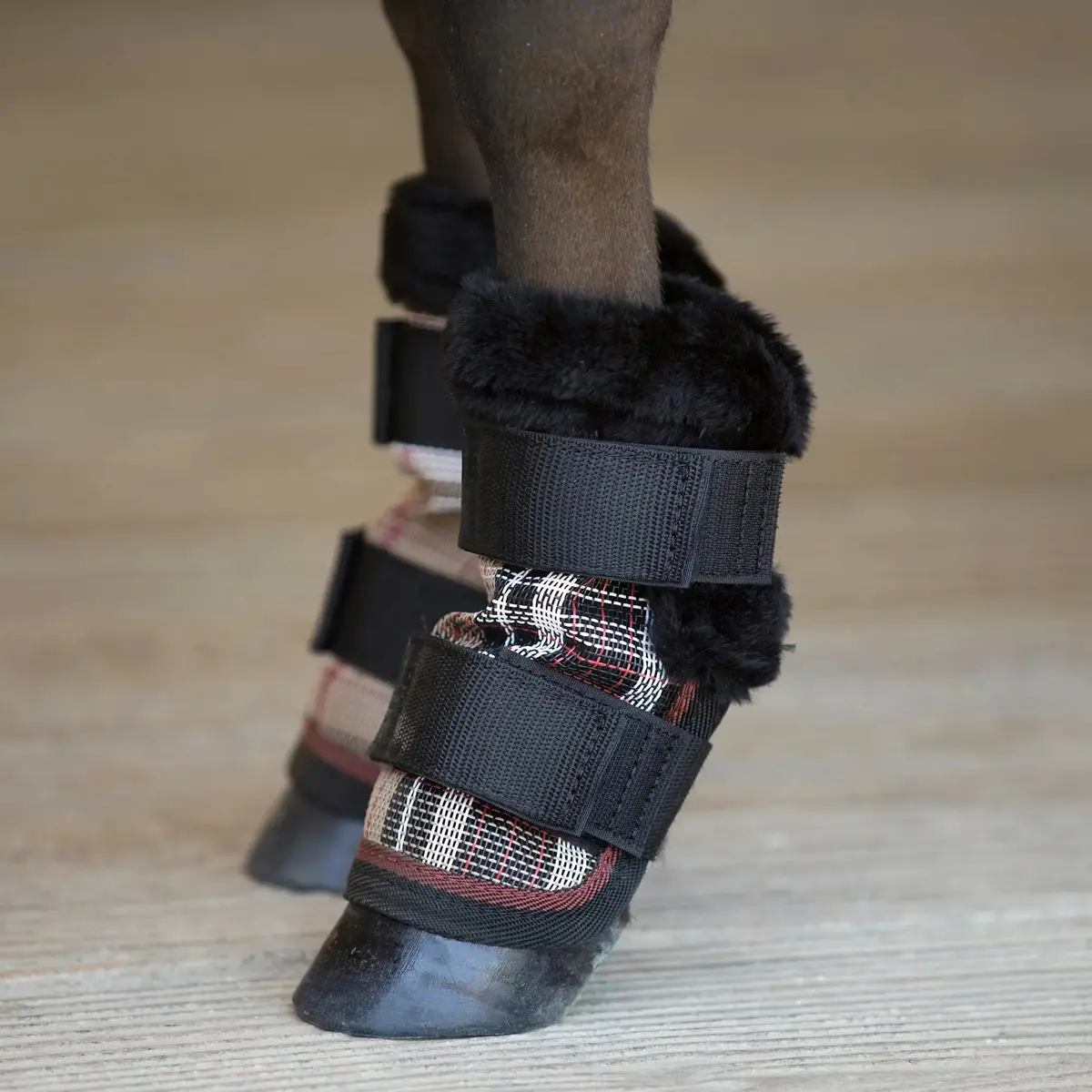Mini Fly Boots With Fleece Trim - Set Of 4 - 73% Uv + Fly Protection 1