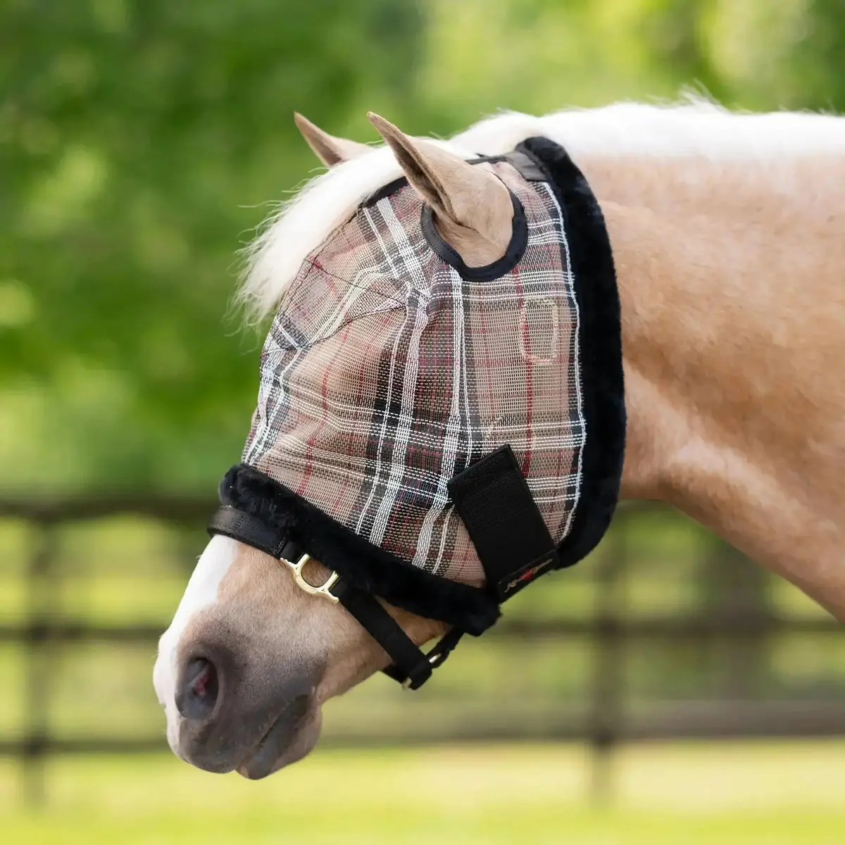Pony Fly Mask With Fleece Trim - 73% Uv Blocking 1