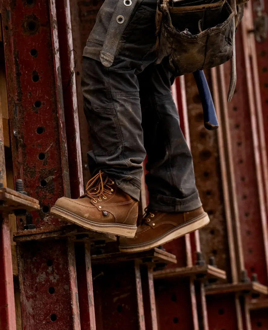 Men's Liberty 6" Boot (Soft Toe) | Leather Brown/Birch 9