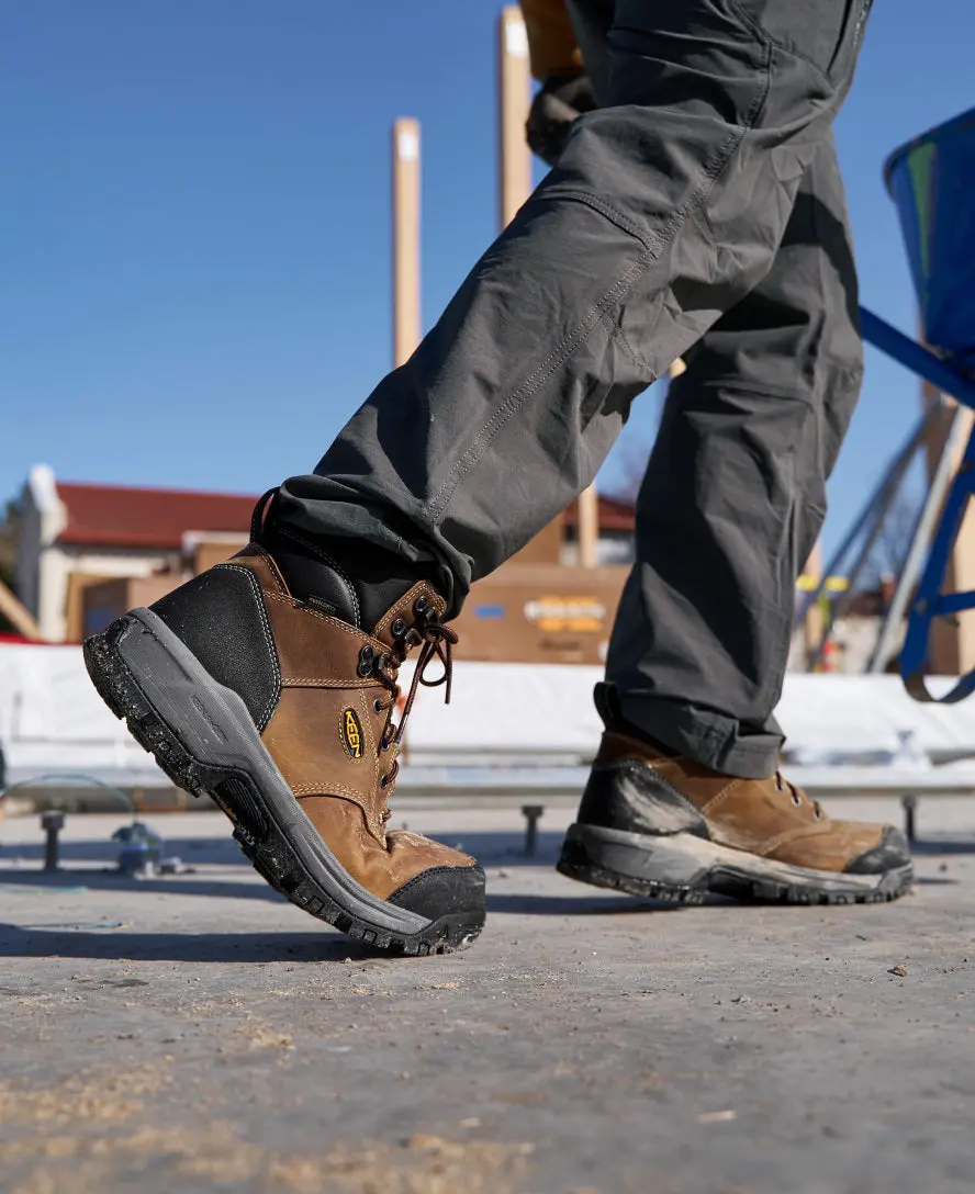 Men's Evanston 6" Waterproof Boot (Soft Toe) | Bison/Black 9