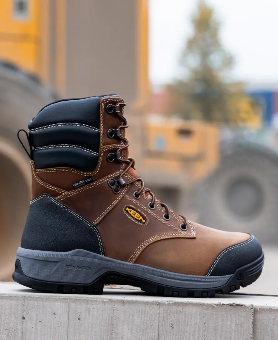 Men's Evanston 8" Insulated Waterproof Boot (Soft Toe) | Bison/Black 9