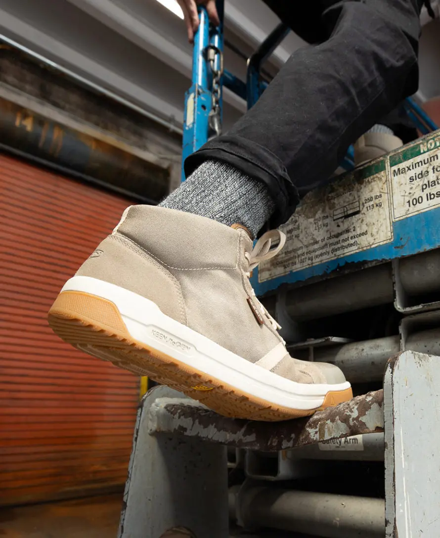 Men's Kenton Mid Work Shoe (Carbon Toe) | Brindle/Gum 9