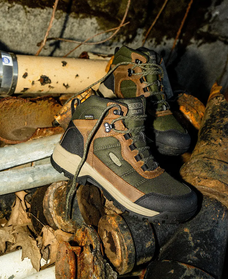 Men's Skokie Waterproof Work Boot (Soft Toe) | Forest Night/Black 8