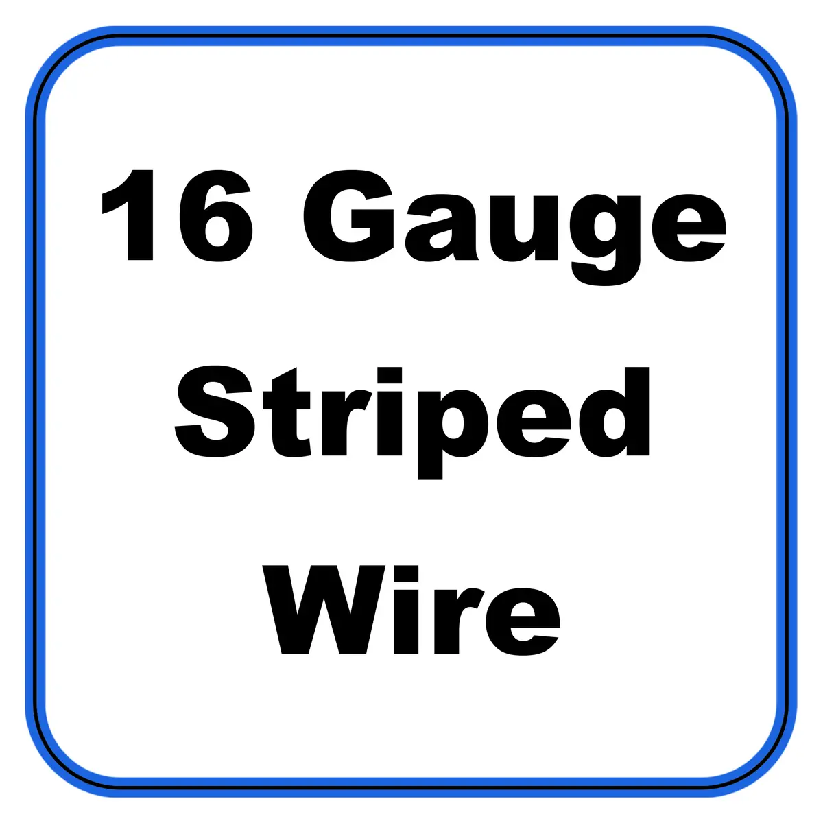 16 Gauge Striped Wire By Foot 1