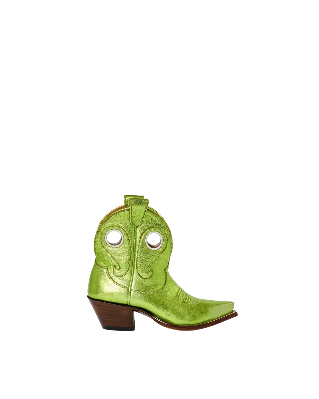 Marianne Metallic Lime Green 1