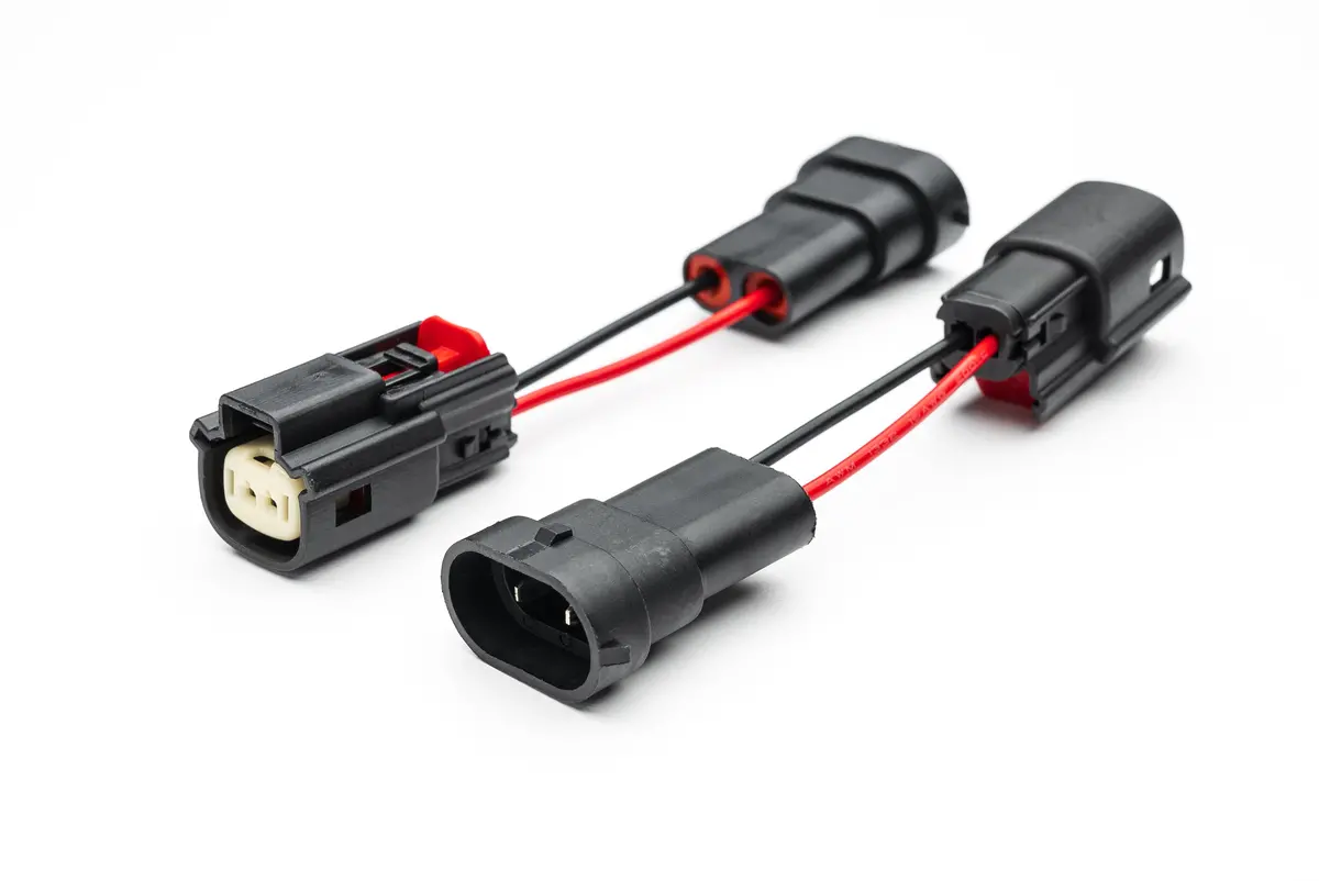2 Pole Molex Connector Adapters To H11 Factory Fog Connectors (Pair) (Bronco To Raptor) 1